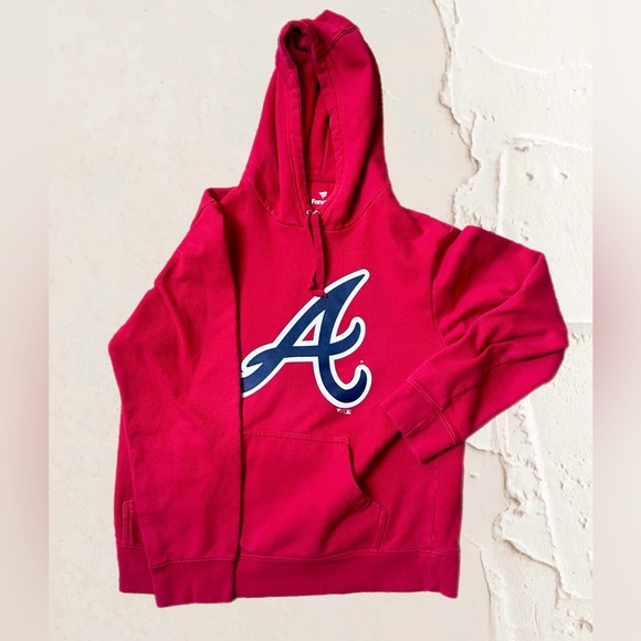 Fanatics Other - Fanatics Red Hoodie with Blue and White Logo